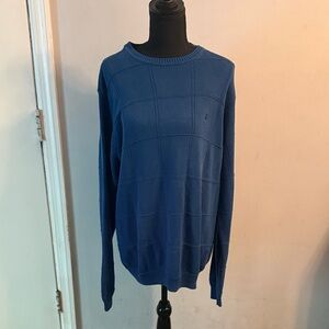 Izod Men's Crewneck Sweater in Blue